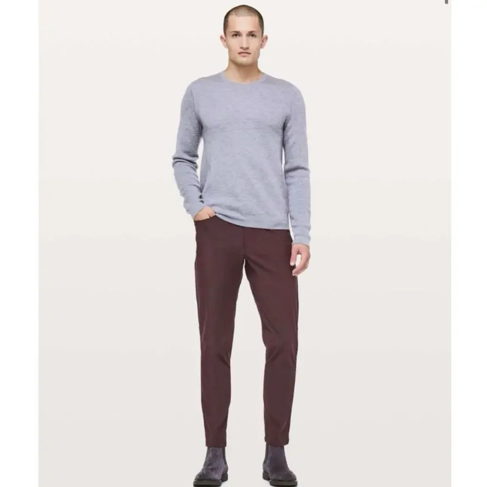 Lululemon Men's ABC Pant Classic in Black Plum Inseam 36" Sz 30